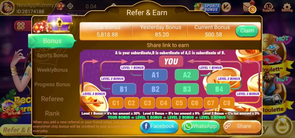 Rummy Mate ~ Get ₹51 Sing Up Bonus With Minimum Withdrawal ₹100 3